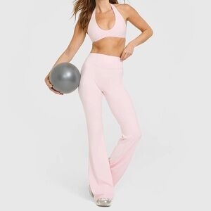 Oner active soft motion flared bottoms and sports bra set chalk pink